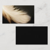 Engel Wings Flügel-Feder-Weiß-Visitenkarten Visitenkarte (Vorne/Hinten)