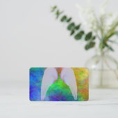 Engel Wings geistige Reiki Yoga-Visitenkarten Visitenkarte (Stehend Vorderseite)