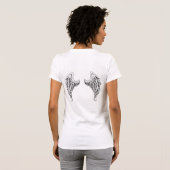 Engel wings Herz T-Shirt (Schwarz voll)