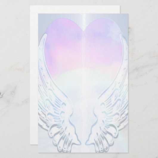 Engel Wings Hintergrund Briefpapier (Vorne/Hinten)