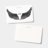 Engel Wings Keepake Memory Liebe Destiny Destiny's Ausweis (Vorder- & Rückseite)