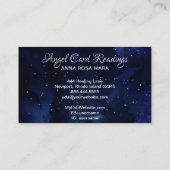 *~* Engel Wings Starry Night Sky Kristallherz Visitenkarte (Rückseite)