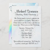 Engel Wings und Herz Einladung (Vorne/Hinten)