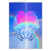 Engel Wings Wrackte um ein Herz (Vorne)