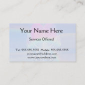 Engel Wings Wrackte um ein Herz Visitenkarte (Rückseite)