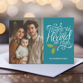 Engel Wir haben gehört - Whimsisches Weihnachtsfes Feiertagskarte