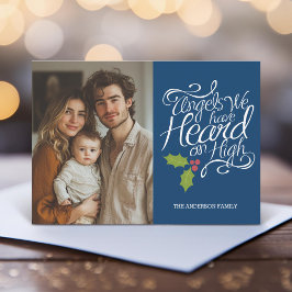 Engel Wir haben gehört - Whimsisches Weihnachtsfes Feiertagskarte