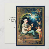 Engel wünschen frohe Weihnachten Weihnachtskarte (Vorne/Hinten)