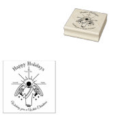 Engel wünscht dir eine weiße Weihnachtszeit Gummistempel (Stempel)