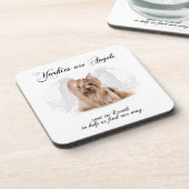 Engel Yorkie Untersetzer (Linke Seite)