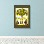 Engel Zeiten vorbei gewickelte Leinwand (Insitu (Holzboden))