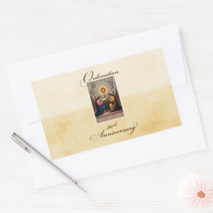 Engel zum 50. Jahrestag der Ordination in Altar Rechteckiger Aufkleber