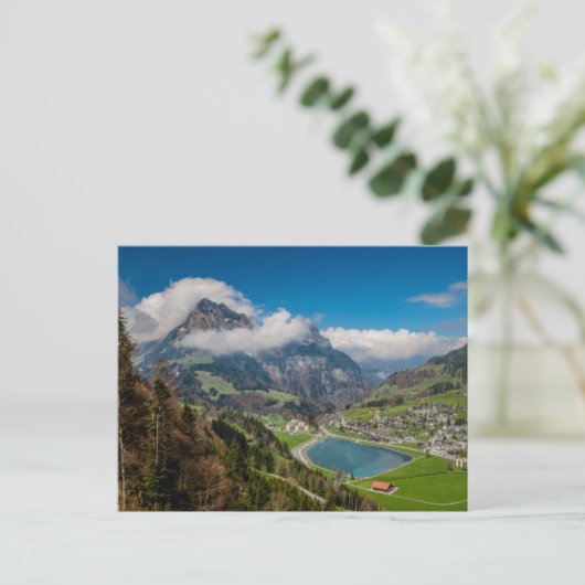 Engelberg Schweiz Postkarte (Stehend Vorderseite)