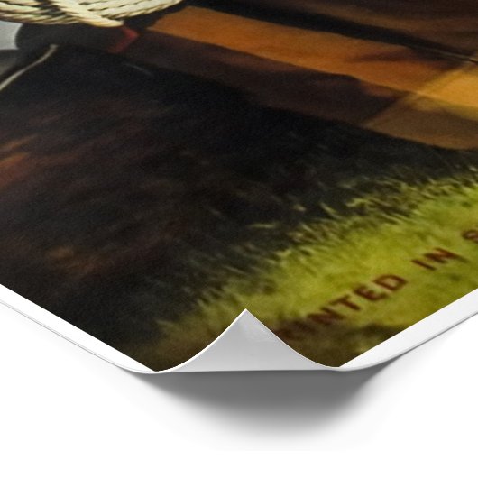 Engelberg, Schweiz, Skiplakat Poster (Ecke)