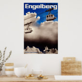 Engelberg, Schweiz, Skiposter Poster (Küche)