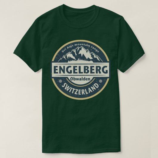 Engelberg Schweiz T-Shirt (Design vorne)