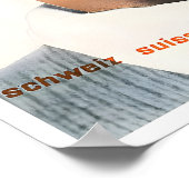 Engelberg Ski-Poster Schweiz Kunst Schweizer Druck Poster (Ecke)