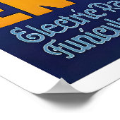 Engelberg Switzerland Winter Sport Vintage Ski Poster (Ecke)