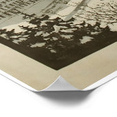 Engelberg Wintersport, Schweiz, Skiposter Poster (Ecke)