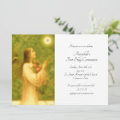 Engelbrot Erste Heilige Kommunion Einladung (Stehend Vorderseite)