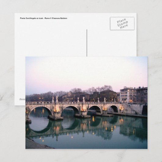 Engelbrücke Postkarte (Vorne/Hinten)