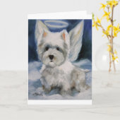 Engelchen Karte (Gelbe Blume)