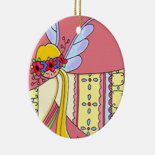 Engelchen Keramikornament (Rechts)