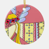 Engelchen Keramikornament (Vorne)