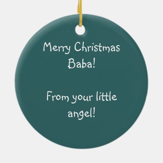 Engelchen Keramikornament (Hinten)