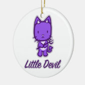 Engelchen-… kleine Teufel-Verzierungen Keramik Ornament (Links)