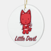 Engelchen-… kleine Teufel-Verzierungen Keramikornament (Links)