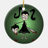 "Engelchen-" Verzierung Keramikornament (Hinten)