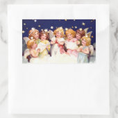 Engelchor Rechteckiger Aufkleber (Tasche)