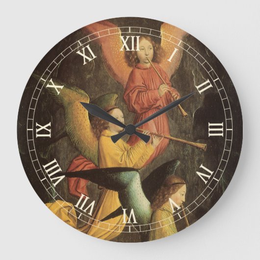 Engelchor von Simon Marmion, Kunst der Renaissance Große Wanduhr (Vorderseite)