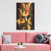 Engelchor von Simon Marmion, Kunst der Renaissance Leinwanddruck (Insitu (Wohnzimmer))