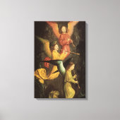 Engelchor von Simon Marmion, Kunst der Renaissance Leinwanddruck (Vorderseite)