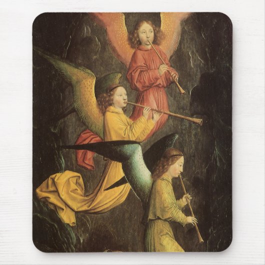 Engelchor von Simon Marmion, Kunst der Renaissance Mousepad (Vorne)