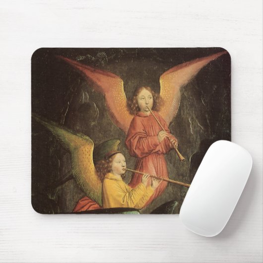 Engelchor von Simon Marmion, Kunst der Renaissance Mousepad (Mit Mouse)