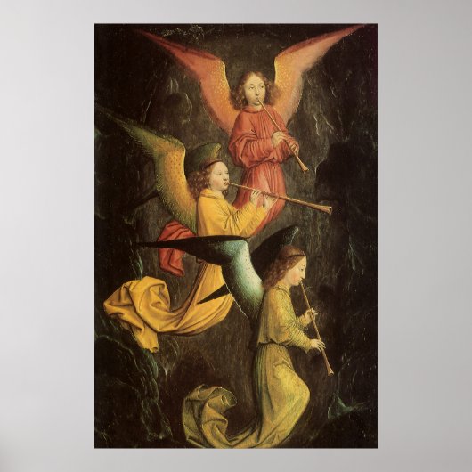 Engelchor von Simon Marmion, Kunst der Renaissance Poster (Vorne)
