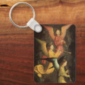 Engelchor von Simon Marmion, Kunst der Renaissance Schlüsselanhänger (Vorderseite)