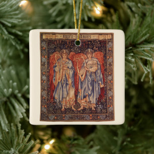 Engelchöre (Lobpreisende Engel) von Burne-Jones Keramikornament