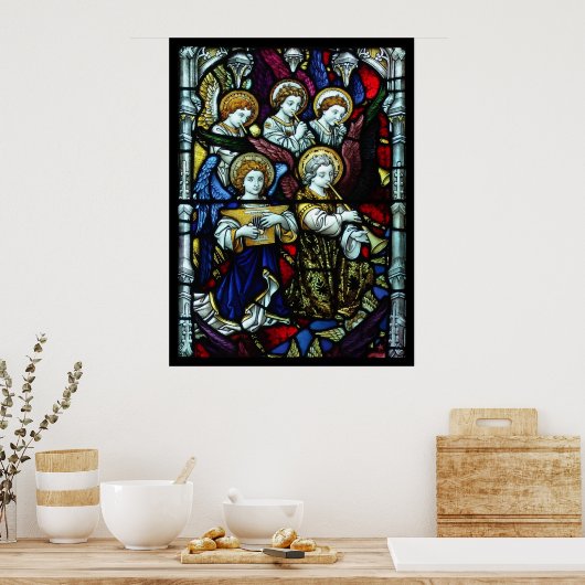 Engelfarbglas Poster (Küche)