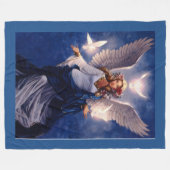 Engelflockendecke Fleecedecke (Vorderseite (Horizontal))
