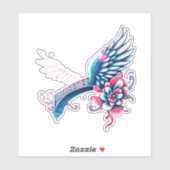 Engelflügel für den Vatertag Aufkleber (Blatt)