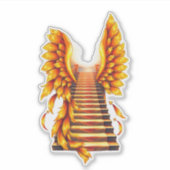 Engelflügel für den Vatertag Aufkleber (Vorderseite)