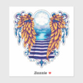 Engelflügel für den Vatertag Aufkleber (Blatt)