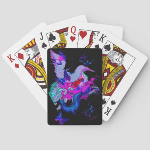 Engelflügel und Schmetterlinge Spielkarten
