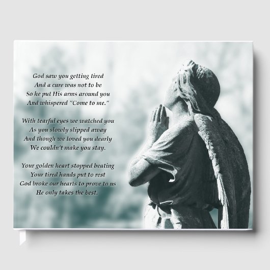 Engelgebet-Begräbnisbuch Gästebuch (Vorderseite)