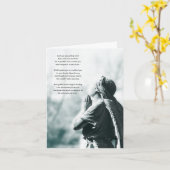 Engelgebet-Beileid Karte (Gelbe Blume)