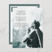 Engelgebet-Beileid-Karten Postkarte (Vorne/Hinten)